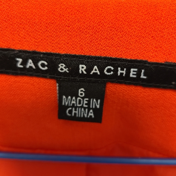 Zac & Rachel red Blazer/ size 6 - Picture 3 of 4